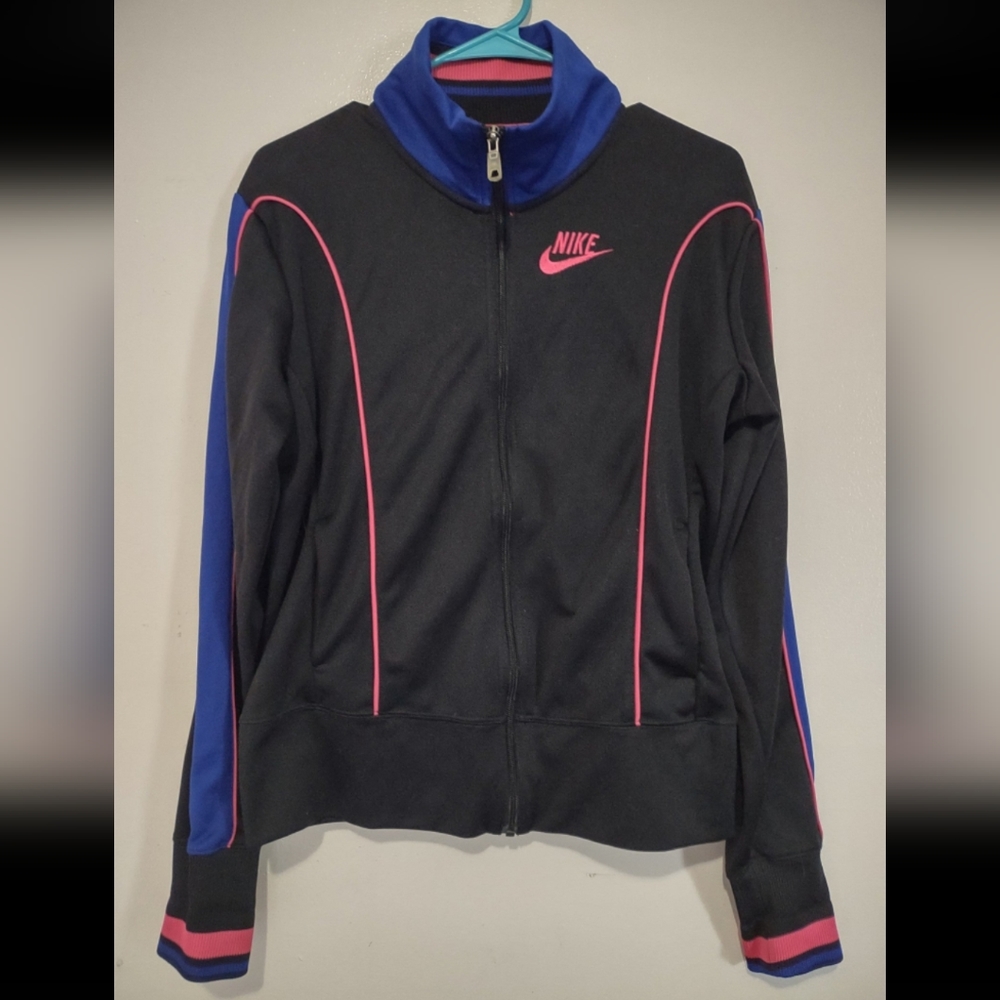 Vintage Nike Zippered Jacket (Woman's Large)